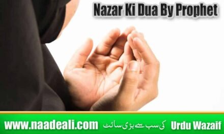 Nazar Ki Dua By Prophet In Urdu