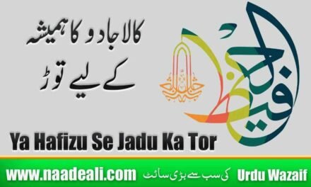 Ya Hafizu Se Jadu Ka Tor In Urdu