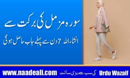 Apni Marzi Ki Job Ka Wazifa Urdu